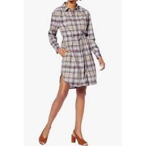 Pendleton Plaid Shirt Dress Women’s Small Red‎ Western Button-Up Long Sleeve